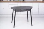 Стол обеденный Кэлли ЛДСП раздвижной каркас чёрный