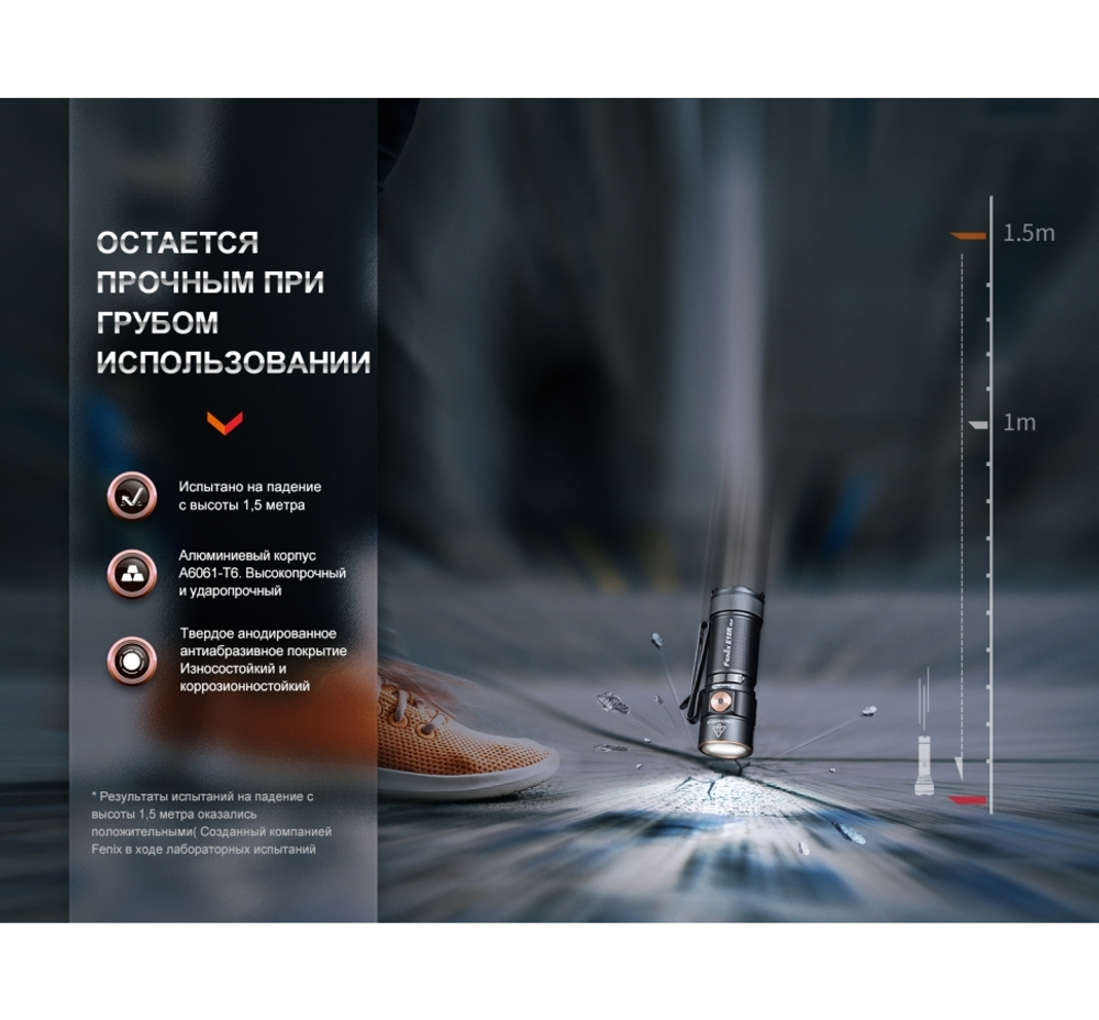 Фонарь Fenix E18R V2.0, E18RV20