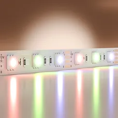 Светодиодная лента Базовая 12В 5050 14,4Вт/м Цветная (RGB) 5м IP 20 201195 Led Strip 201195
