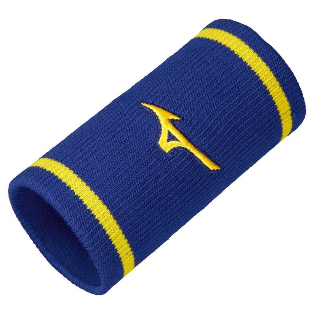 Напульсник теннисный Mizuno Wristband Long With Line - небесный