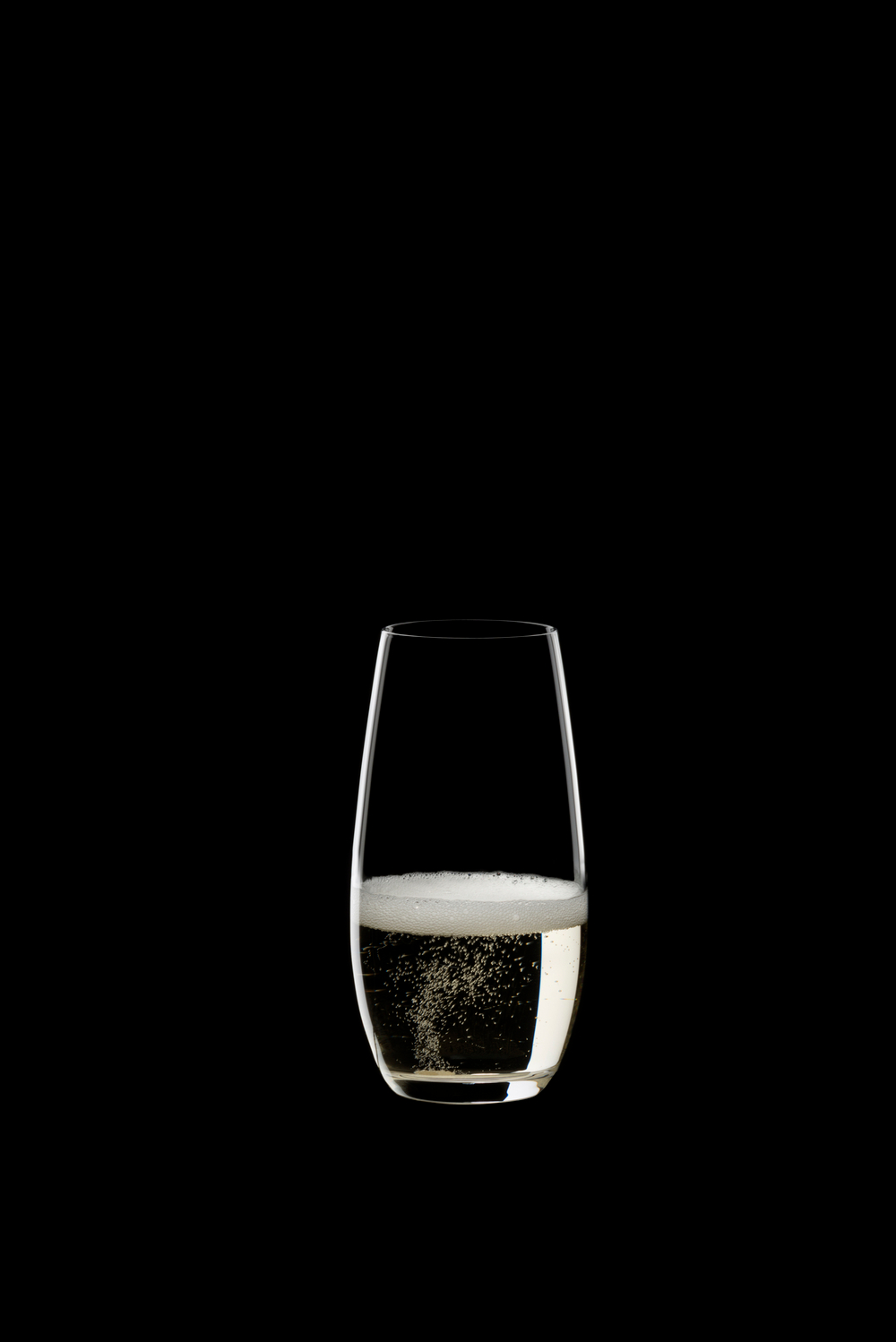 Набор бокалов для шампанского 2 шт 264 мл Riedel The O Wine Tumbler Champagne Glass Австрия черный фон