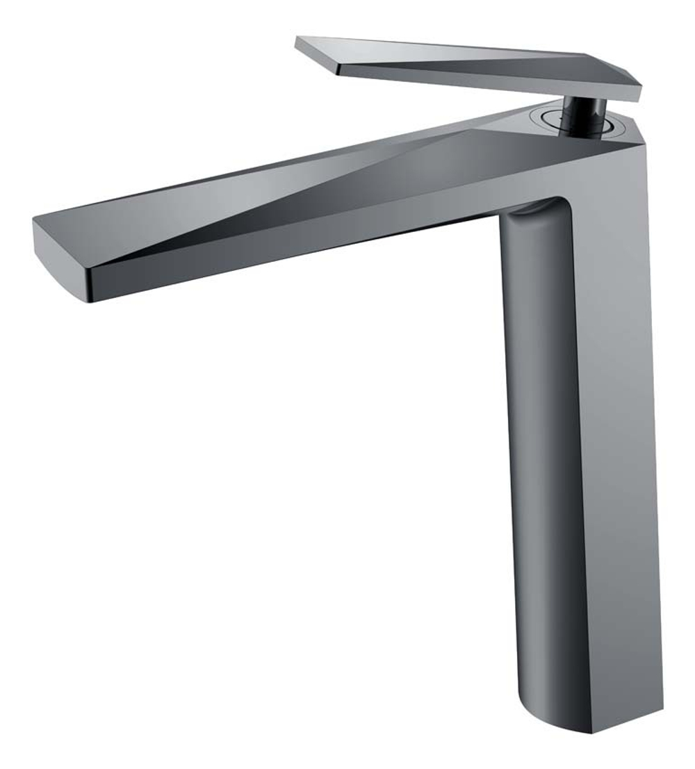 Boheme Смеситель для умывальника высокий VENTURO Shine Gun Metall
