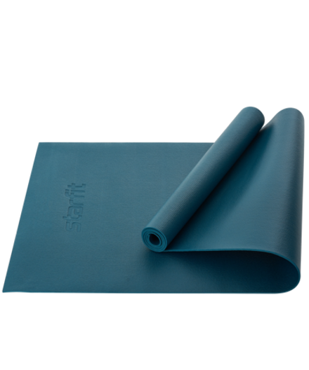 Коврик для йоги и фитнеса высокой плотности FM-103, PVC HD, 173x61x0,4 см, холодный океан