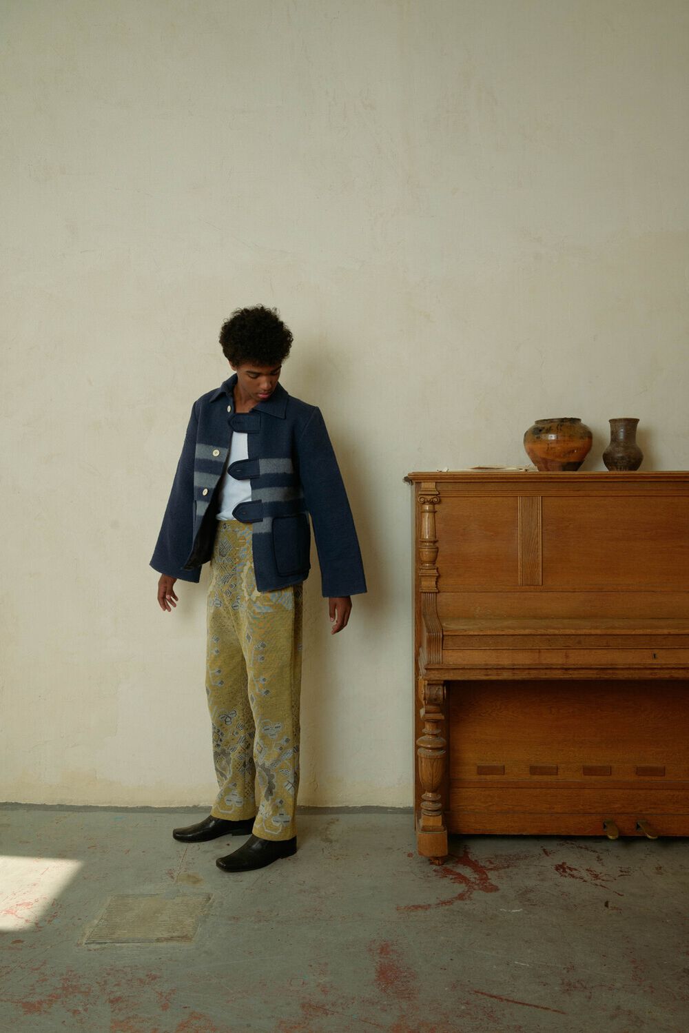 Куртка Soeurs с Полосами / Blue Stripes синяя