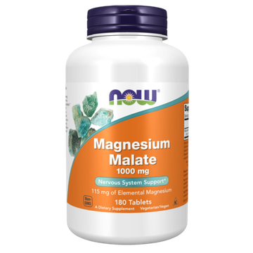 Now Foods Magnesium Malate 1000 mg 180 tablets, Магний Малат