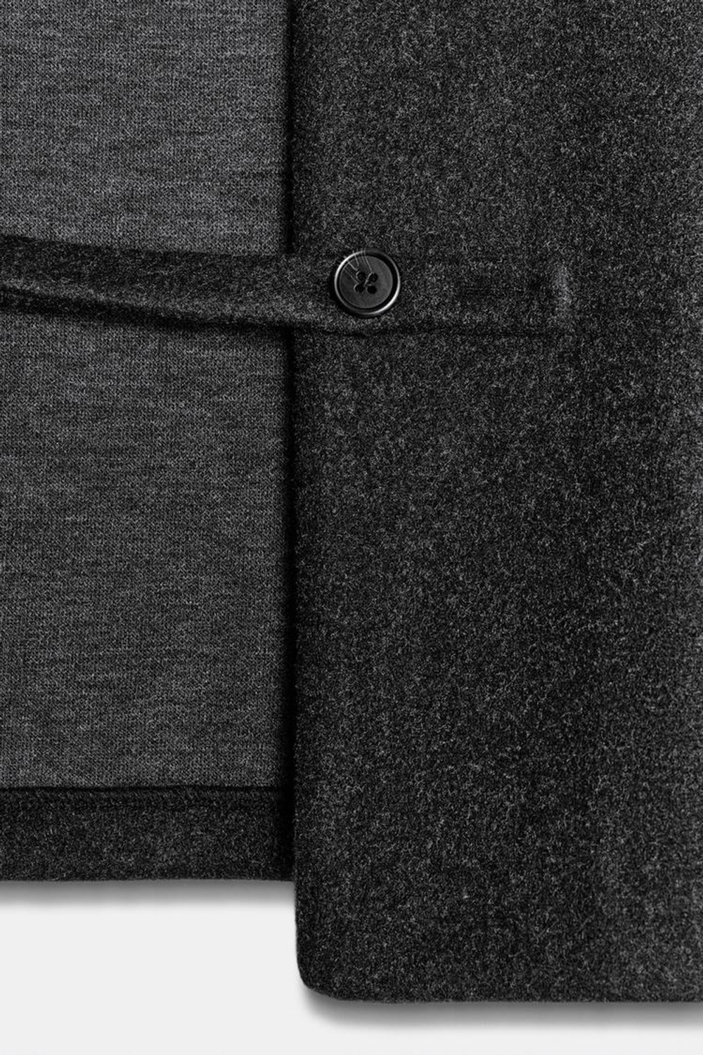 ZARA МЯГКАЯ КУРТКА С ПОЯСОМ, СЕРЫЙ МЕЛАНЖ