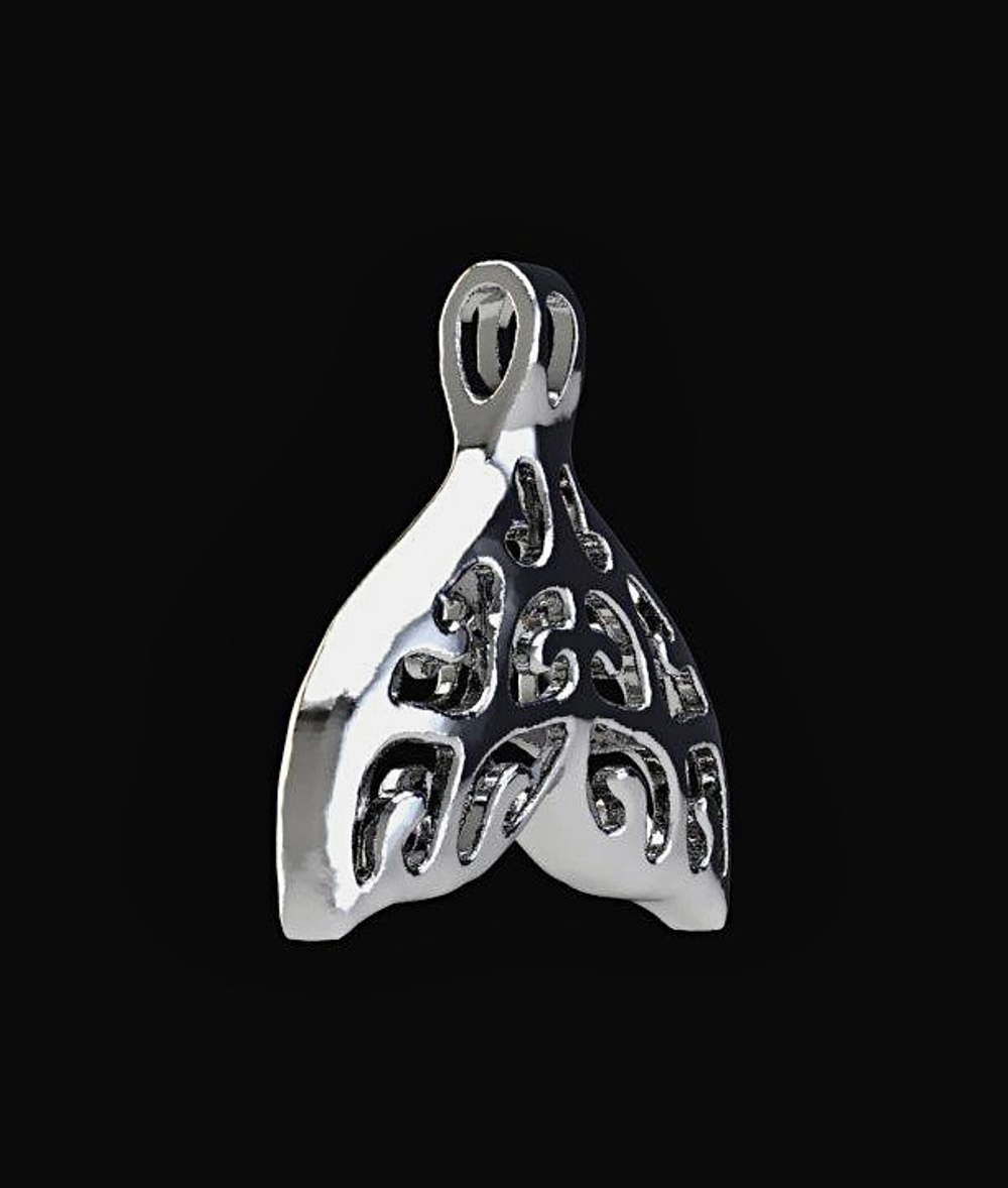 Кулон на цепочке "Хвост кита"