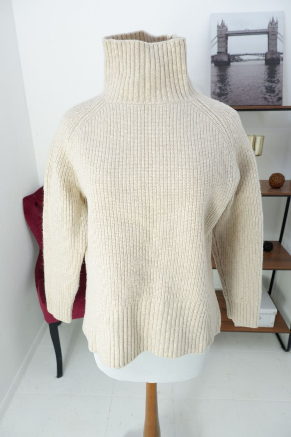 Джемпер Zara шерстяной вязаный 44 размер