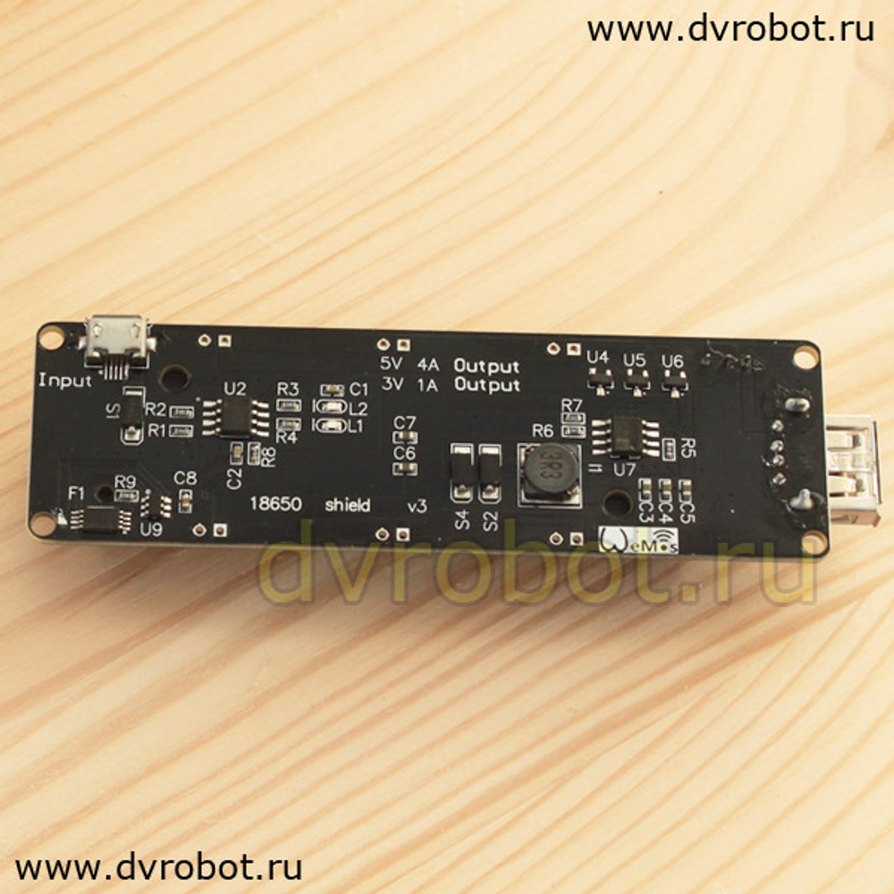 Модуль питания 18650 - Raspberry Pi