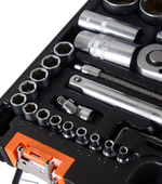 Набор инструментов, 1/2" , 1/4" , CrV, пластиковый кейс 94 предмета Вихрь
