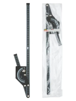 FIT Угломер-квадрант 180 гр. 230 x 500 мм строительный транспортир с линейкой алюминиевый