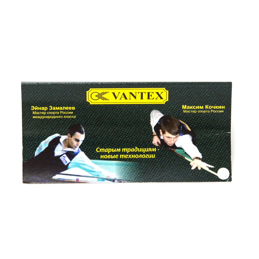 Двухсоставной бильярдный кий для русской пирамиды "Vantex" (черный граб, падук, граб) корона