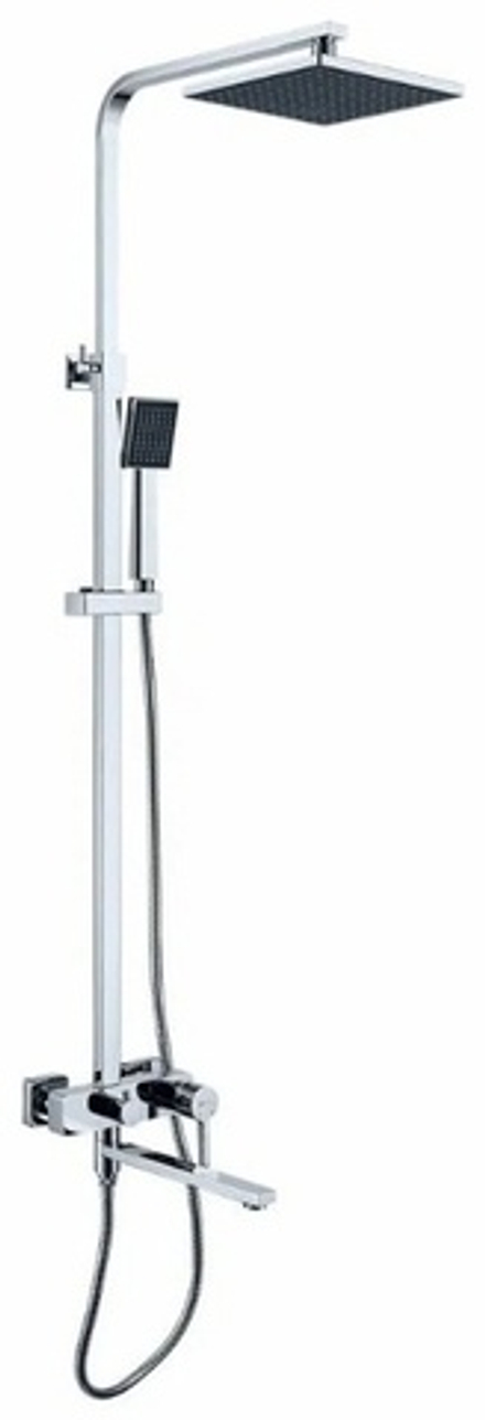 LM7004CS TROPIC Смеситель для ванны с верхней душевой лейкой Тропический дождь, 1-функциональной лейкой и поворотным  изливом 300 мм, хром