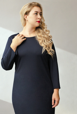 Платье женское 3448зп, темно-синий #47ТС053448зп