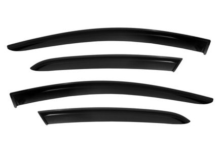 Дефлекторы окон 6 door Hyundai Santa Fe, 2018-, темный