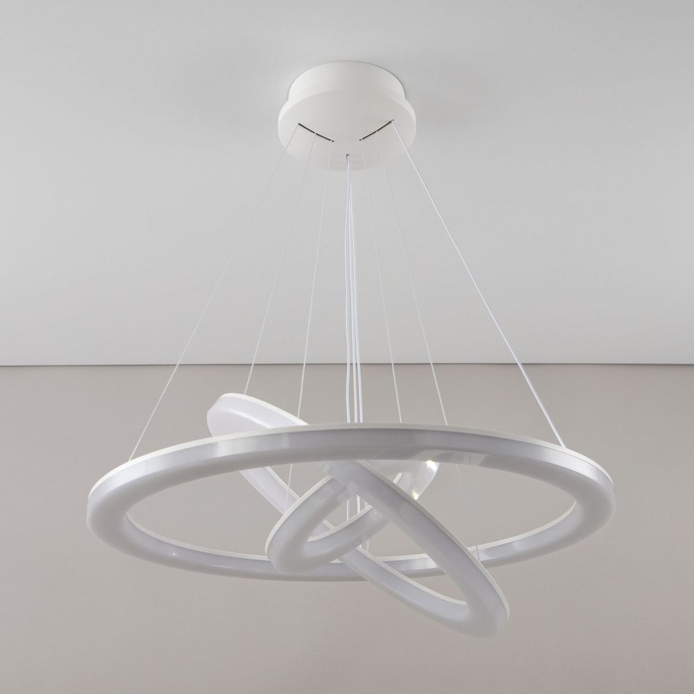 Citilux Электрон Смарт CL710A104S Умная люстра подвесная Белая