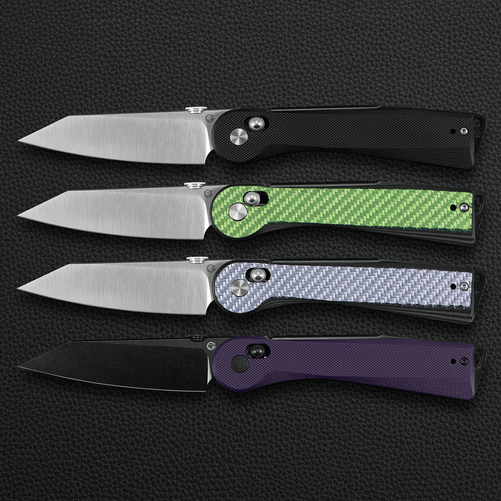 Нож Гладкий / Slick фиолетовый карбон