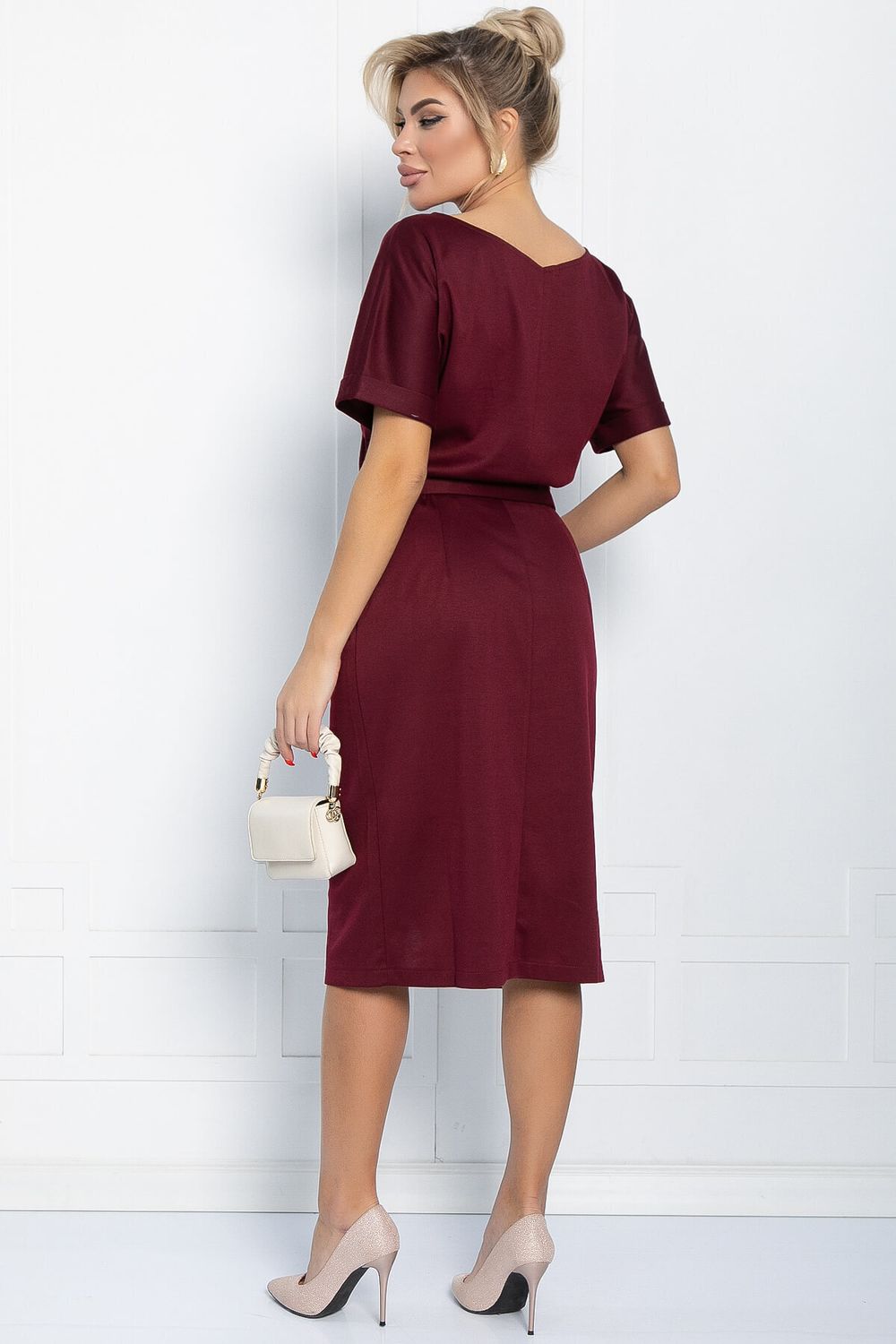 Платье Карлин (бордовое) П11583 LT Collection(Акция)