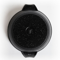 Кастрюля алюминий, антиприг, 3 л, с крыш, Мечта, Гранит black, 43802