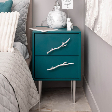 Тумба Арт Колор matte Стайл Сильвер Зеленый бирюзовый матовый