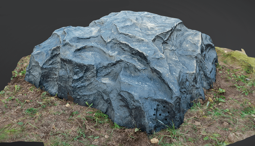 Крышка люка камень Люкс на септик ТОПАС 170/140/70 - Серый