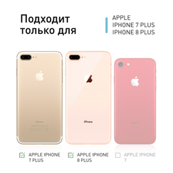 Чехол ROSCO для Apple iPhone 7 Plus;Apple iPhone 8 Plus оптом (арт. IP7P/8P-HARD-TPU-TRANSPARENT)