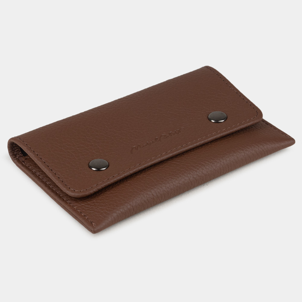 Кофр для украшений Medium из кожи теленка, цвета шоколад