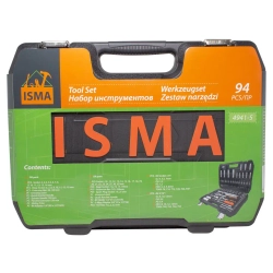 Набор инструментов 94пр.1/4''1/2''(6гр.)(4-32мм) ISMA ISMA-4941-5