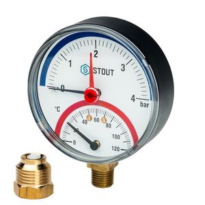 Термоманометры радиальные Stout SIM-0006