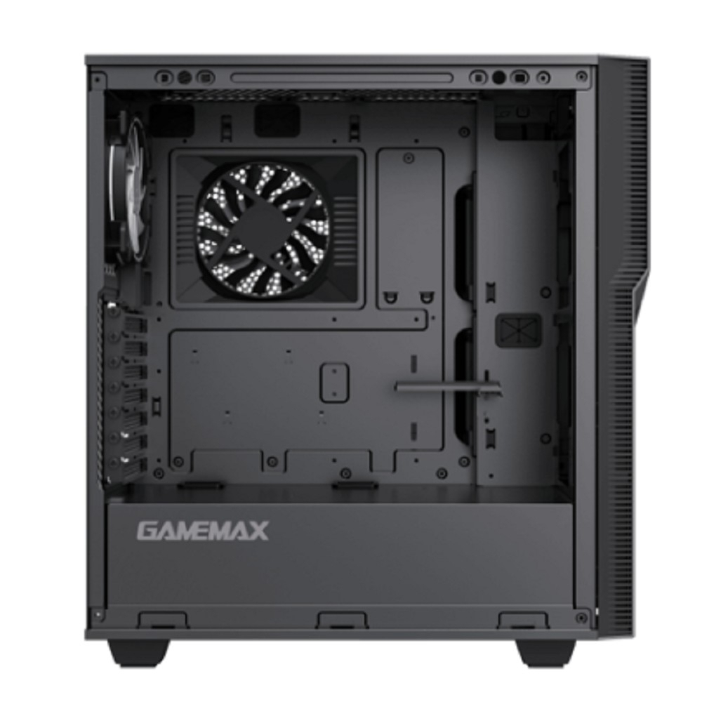 Корпус для компьютера Gamemax Корпус ZORRO BLACK без БП (Midi Tower, Черный., 1*USB3.0, 1*USB Type-C, COC fan)