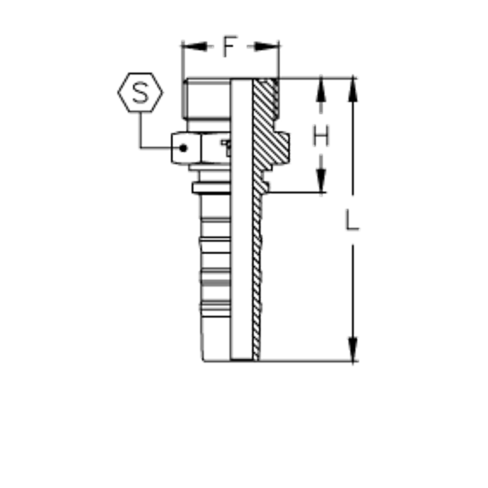 Фитинг DN 20 ORFS (Ш) 1.7/16 CS