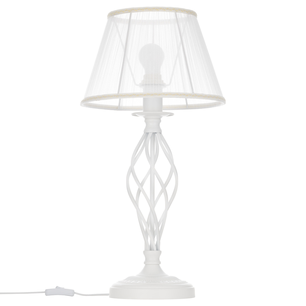 Citilux Ровена CL427810 Настольная лампа с абажуром Белая