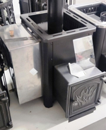 Печь ВЕЗУВИЙ Русичъ «АКВА» 16 (ДТ-4) с баком 32л