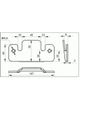 Зацеп мебельный соединитель крокодил гребенка - 12 шт