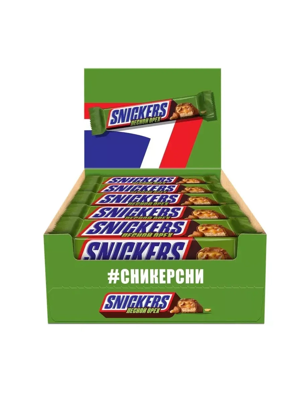 Шоколадные батончики Сникерс Лесной Орех 81 г * 32 шт