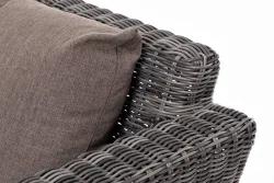 "Капучино Cингл" лаунж-зона из искусственного ротанга, цвет графит