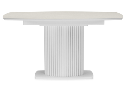 Керамический стол Woodville Фестер 140(180)х80 carmen light grey, белый