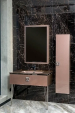 Консоль с раковиной Armadi Art LUCIDO 770-080-PU 80 лиловый