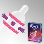 Стимулирующая насадка на пенис 19см с возбуждающим эффектом Sitabella Loko Hot