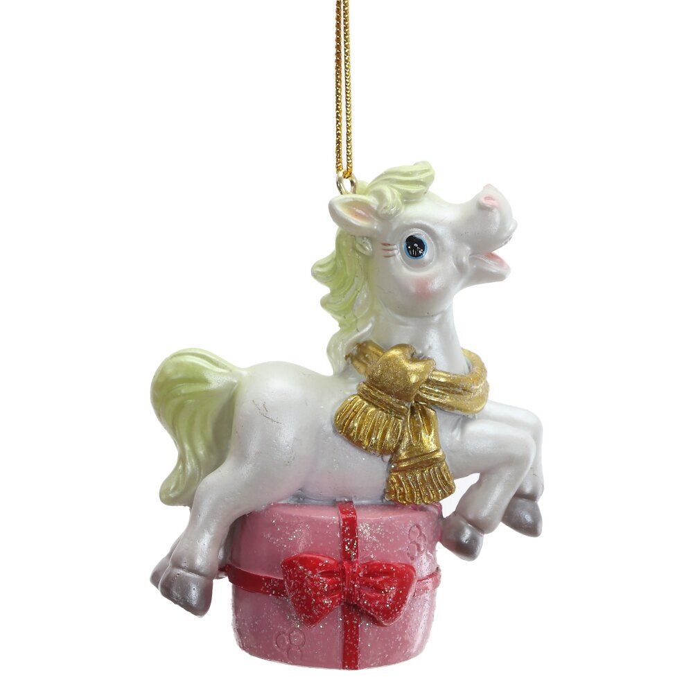 GAEM Фигурка декоративная подвесная "Лошадка", L6 W3 H8 см, 6в.