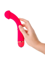 Розовый вибратор с шаровидной головкой - 20 см. (Цвет: розовый)