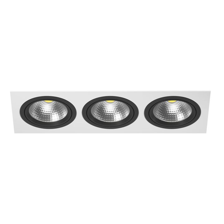 Комплект из светильника и рамки Lightstar Intero 111 (217836+217907+217907+217907) i836070707