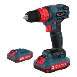 Бесщеточная аккумуляторная ударная дрель-шуруповерт ALTECO CID 21-45 BL X2