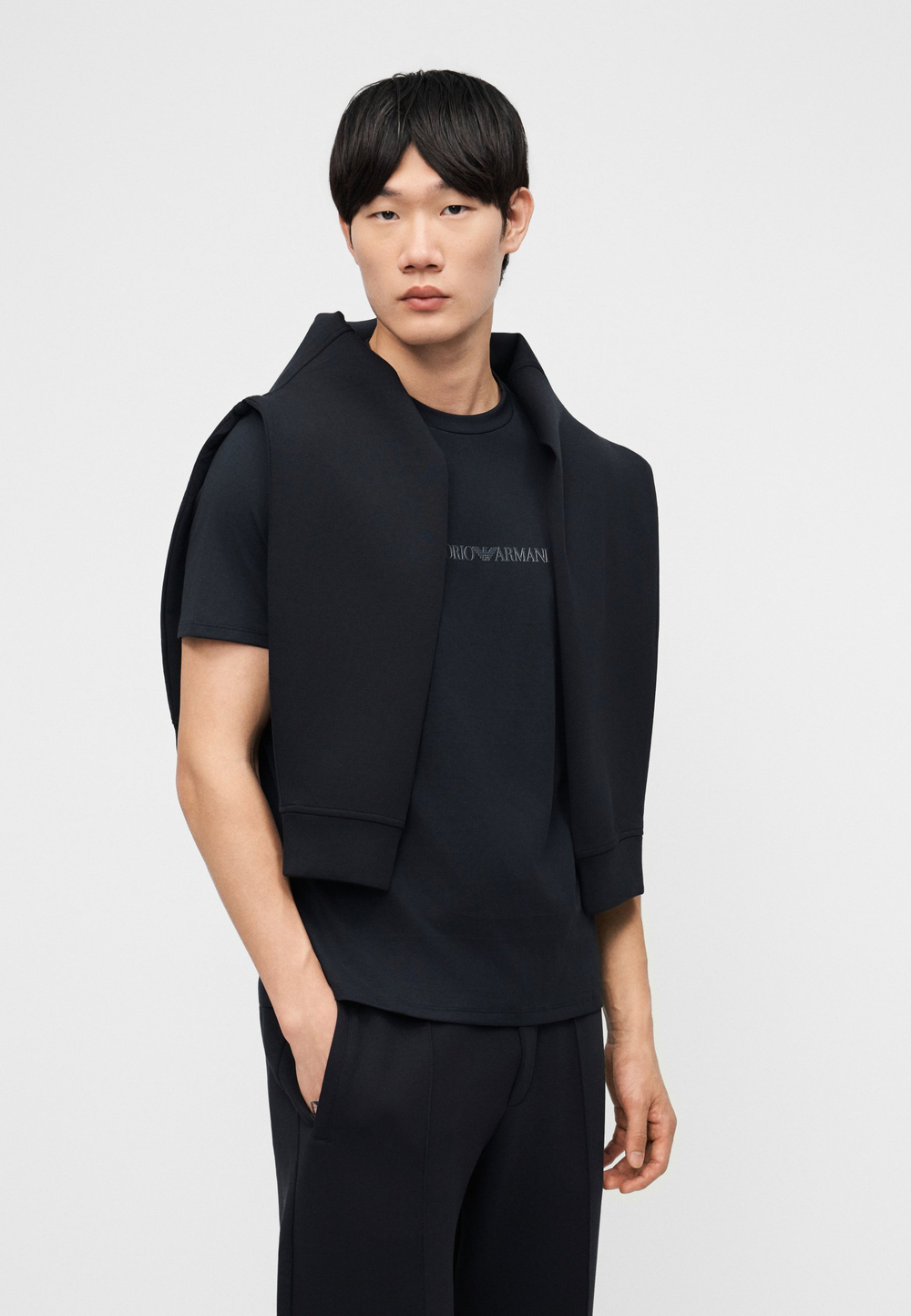 Emporio Armani Футболка с принтом - Синий