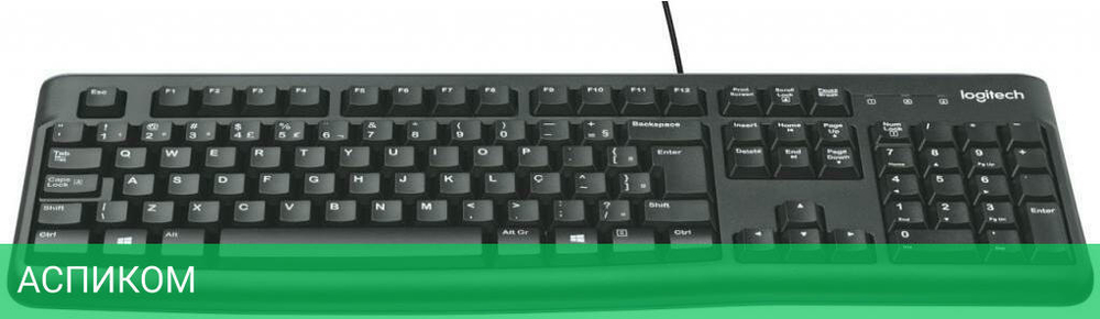 Клавиатура Logitech Keyboard K120 черный (920-002506)