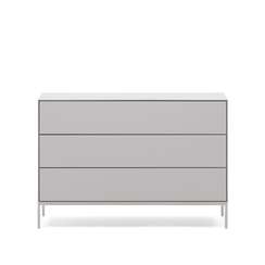 Vedrana Комод с 3 ящиками белый лак 110 x 75 см