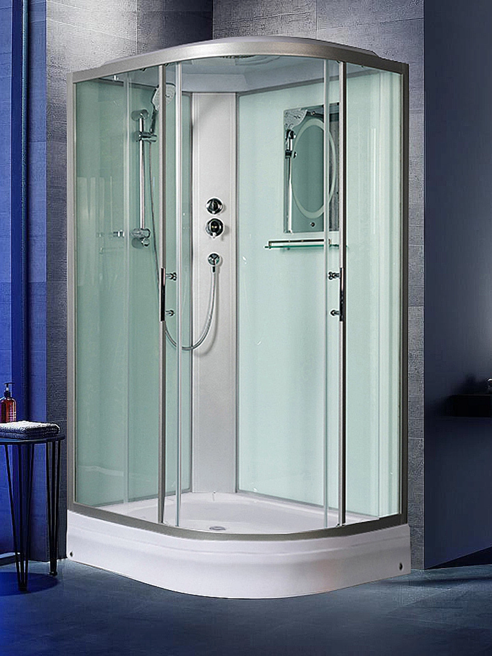 Душевая кабина WeltWasser Werra XL 120х90 с поддоном