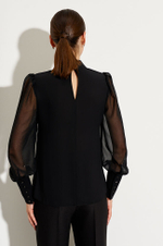 22746 Блузка женская (черный)