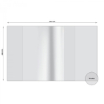 Обложка 220*460 мм, для тетрадей и дневников, дидактических материалов, учебников, Alingar, универсальная, с прозрачным клапаном, ПВХ, 70 мкм