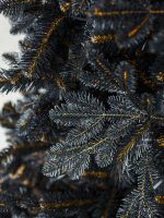 Искусственная черная елка «Одри» (Литая+пвх) 3 м